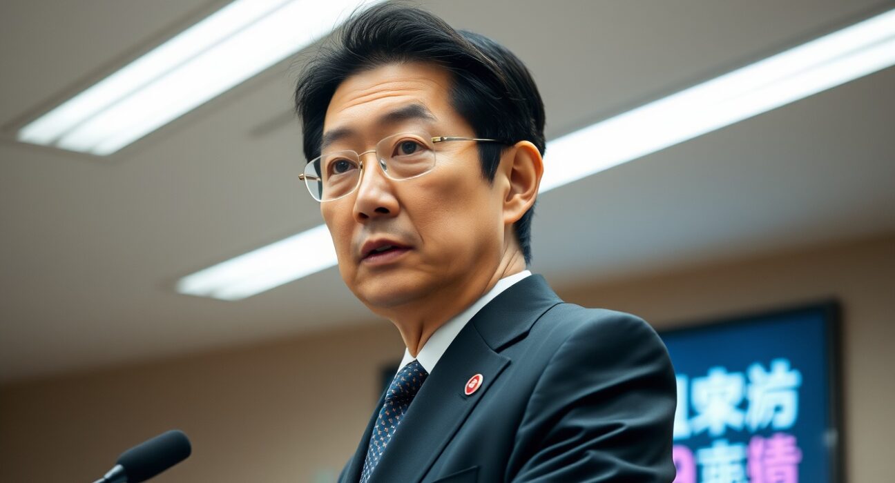 Bank of Japan Governor Kazuo Ueda discusses rising oil prices and Japan's trade deficit at a Tokyo press conference.