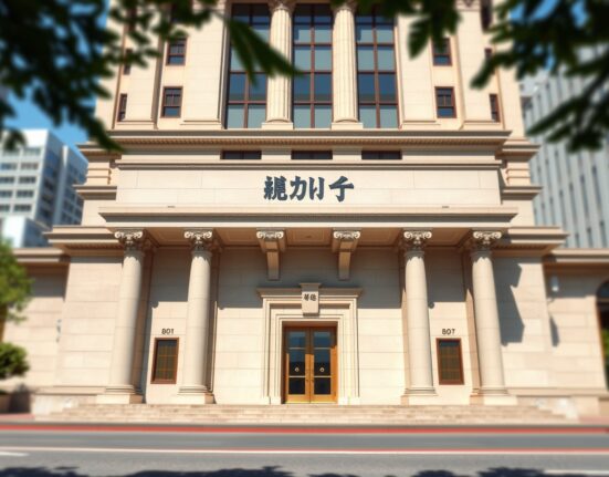 Bank of Japan headquarters building representing monetary policy and inflation review discussions