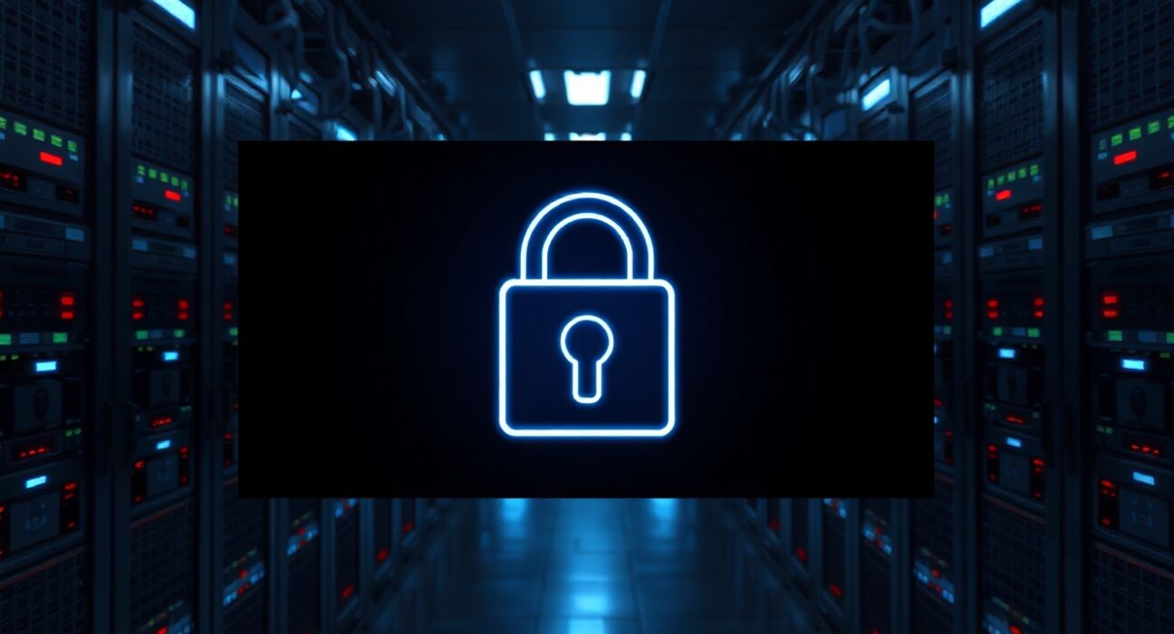 Digital padlock on a server screen symbolizing Boltz's security challenges