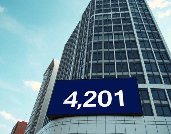 Hong Kong corporate building with Bitcoin symbol on digital display, representing Boyaa Interactive's crypto treasury