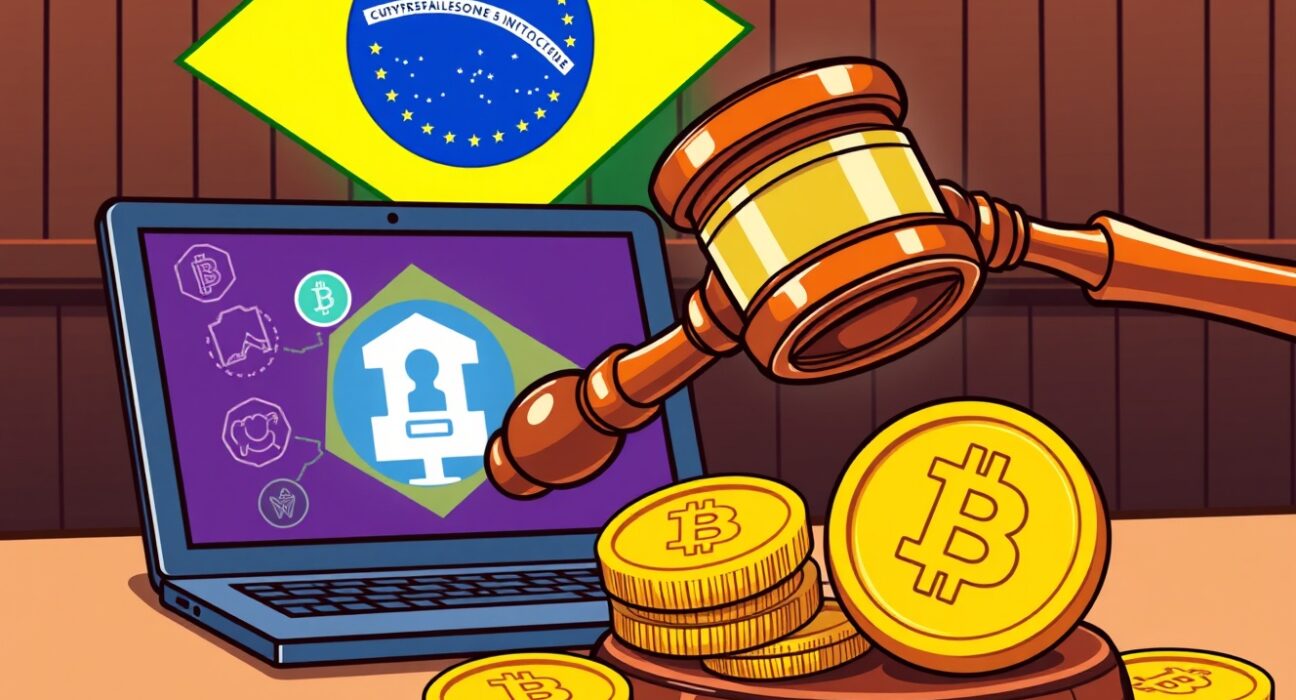 Brazilian cryptocurrency freeze legislation targeting cybercrime suspects with judicial oversight