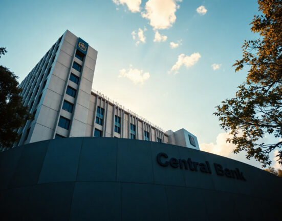 Brazilian Central Bank headquarters in Brasília, reflecting the country's economic policy stance.