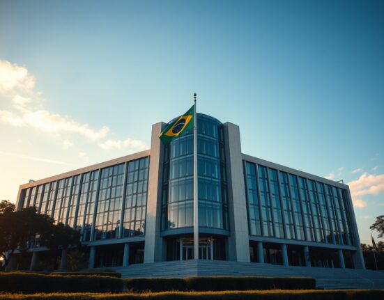 Banco Central do Brasil headquarters in Brasília, representing the country's monetary authority and balance of payments data.