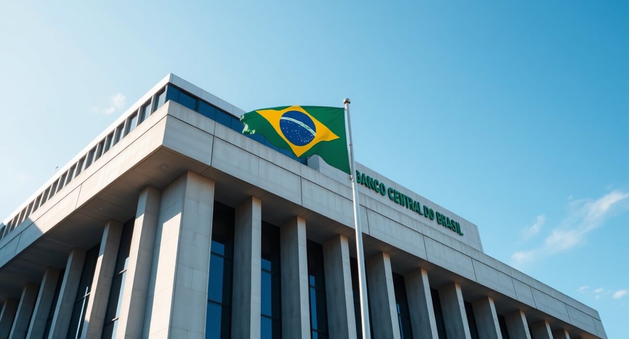 Banco Central do Brasil headquarters representing inflation warning and monetary policy decisions