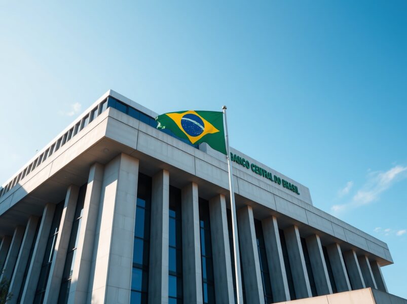 Banco Central do Brasil headquarters representing inflation warning and monetary policy decisions