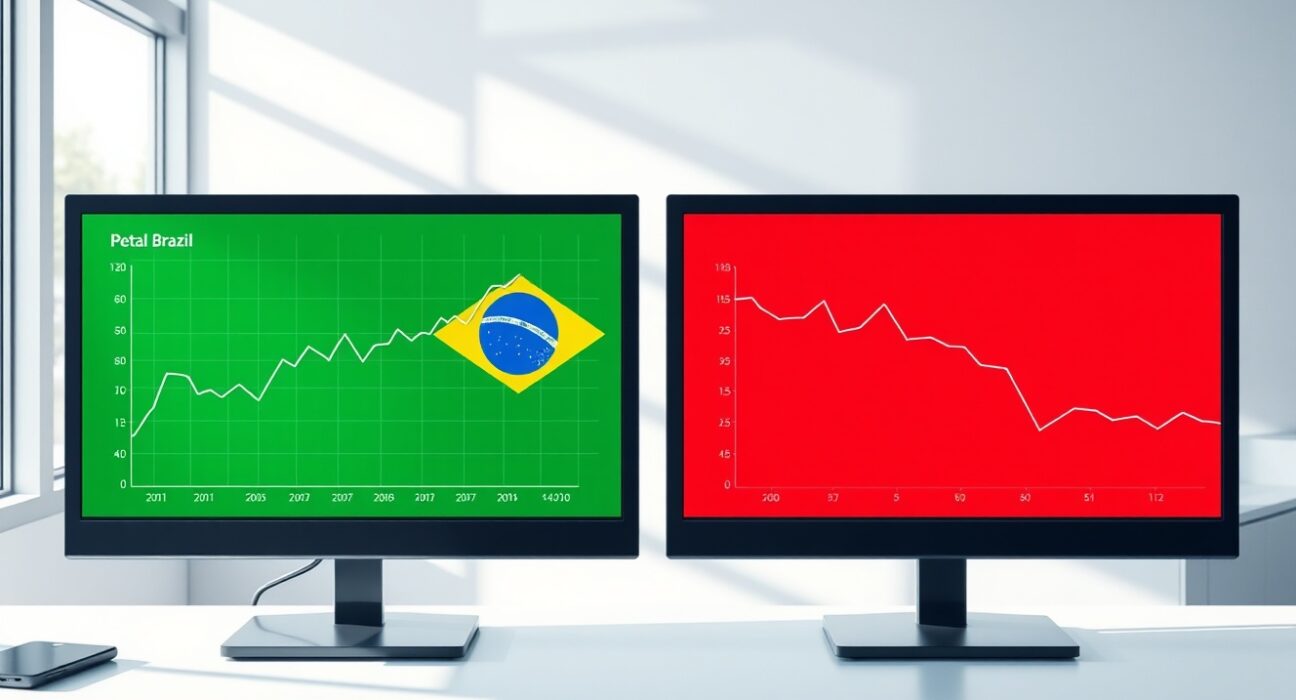 Comparative analysis of Brazil and Peru capital flow trends showing divergent investment patterns in Latin America