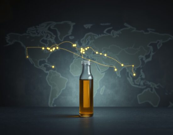 Global oil trade and geopolitical risk analysis for Brent crude markets.