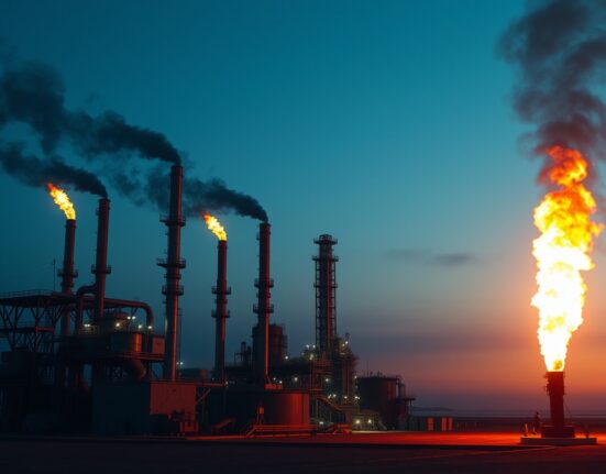 Brent crude oil price surge after attack on Iran's Pars gas field industrial complex.