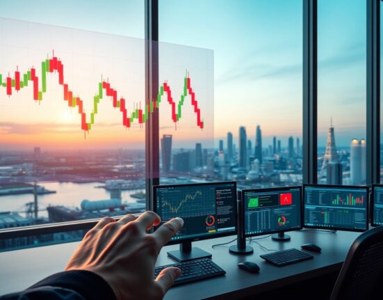 Brent crude oil price chart analysis on trading floor display showing market volatility and negotiation risks