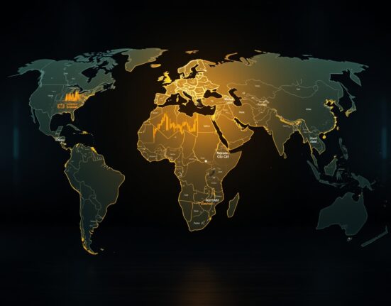 Analysis of Brent crude oil risk premium amid geopolitical conflict with market charts overlay