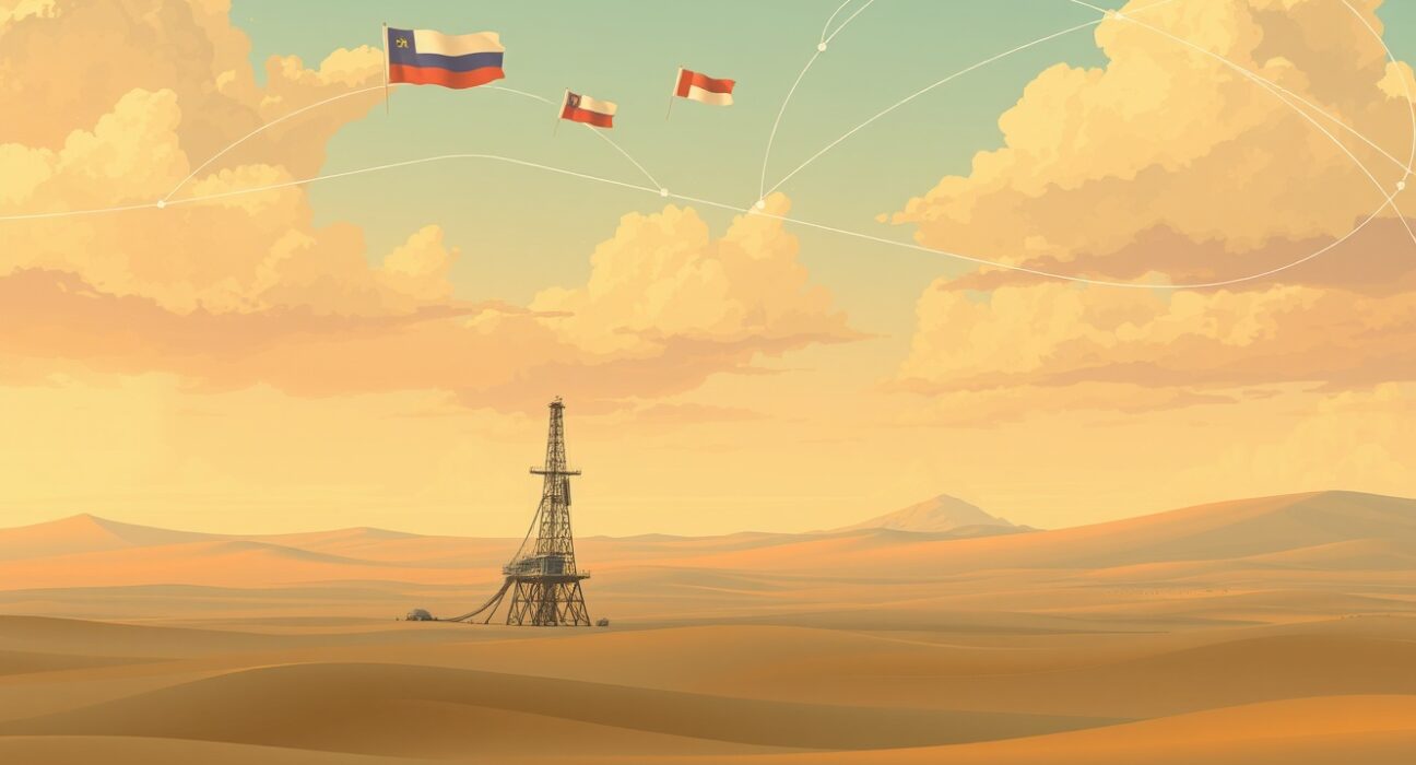 Analysis of Brent crude volatility driven by geopolitics and tariffs affecting global energy markets.