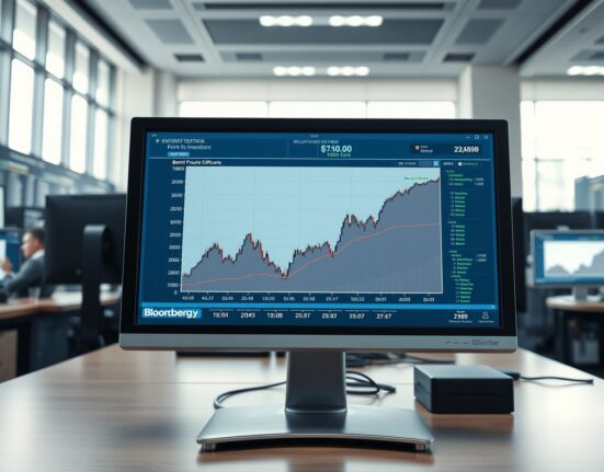 Brent crude oil futures curve analysis on trading terminal showing market stabilization signals