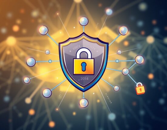 A cartoon illustration depicting the robust and decentralized nature of a Web3 security oracle, ensuring trustless protection.