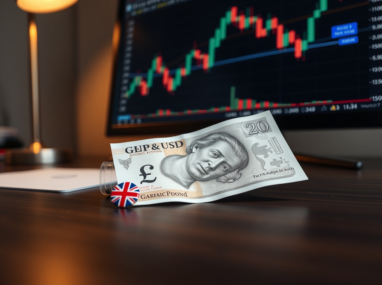 British Pound Edges Lower Towards 1.3400 as BoE’s Bailey Signals Patience on Rate Cuts