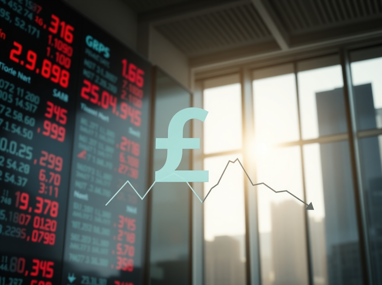 British Pound Holds Below 1.3250 After Downward UK GDP Revision