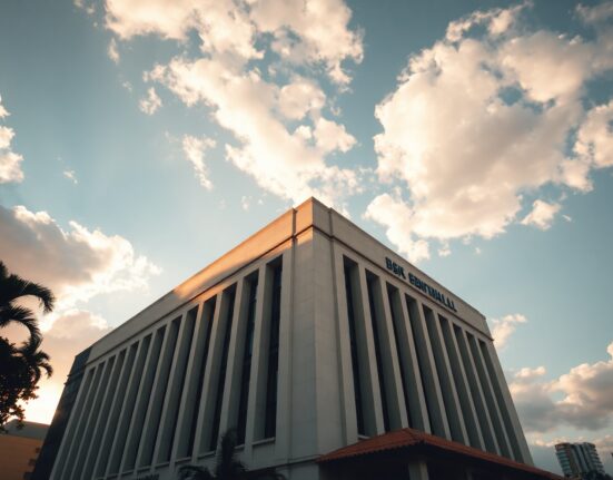 Bangko Sentral ng Pilipinas headquarters in Manila under afternoon sunlight