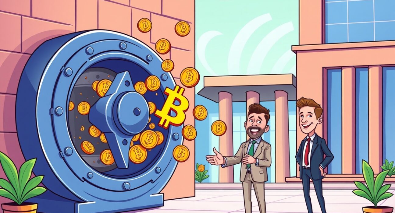 Secure BTC-collateralized loans system connecting Bitcoin assets with institutional lending opportunities