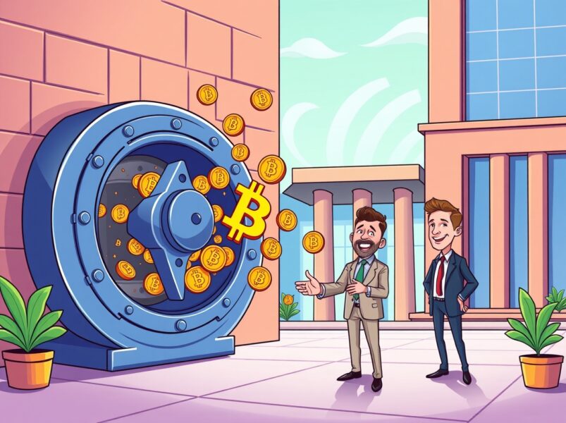 Secure BTC-collateralized loans system connecting Bitcoin assets with institutional lending opportunities