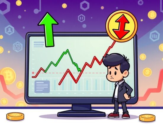 A visual representation of traders analyzing BTC perpetual futures long-short ratios to understand Bitcoin market sentiment.
