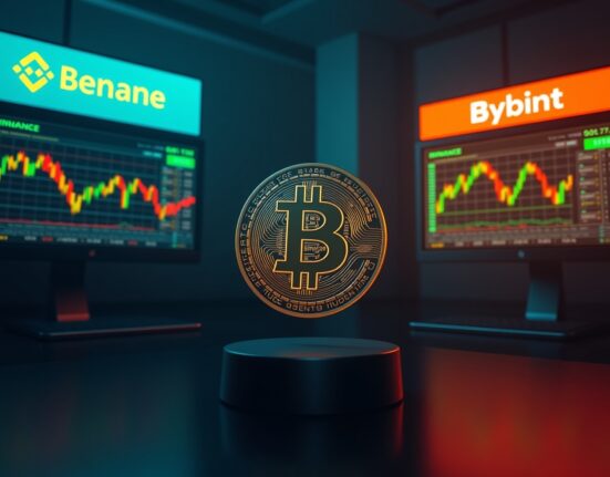 Bitcoin perpetual futures long/short ratio analysis on Binance, OKX, and Bybit exchanges