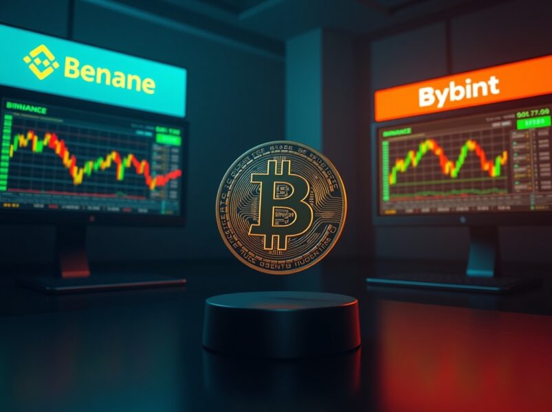 Bitcoin perpetual futures long/short ratio analysis on Binance, OKX, and Bybit exchanges