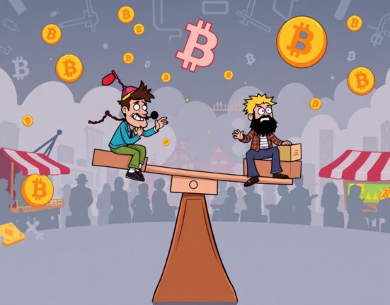 BTC perpetual futures long-short ratio analysis showing market sentiment balance across major exchanges