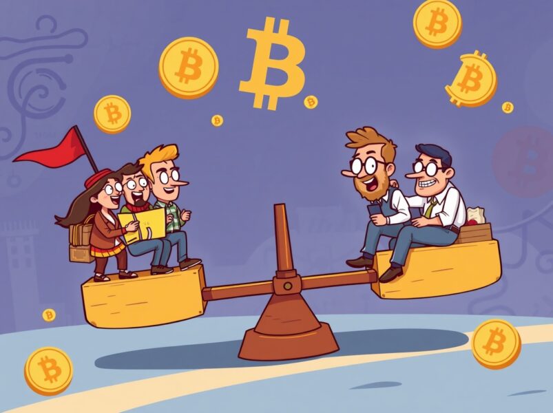 BTC perpetual futures long-short ratio analysis showing market sentiment balance across major exchanges