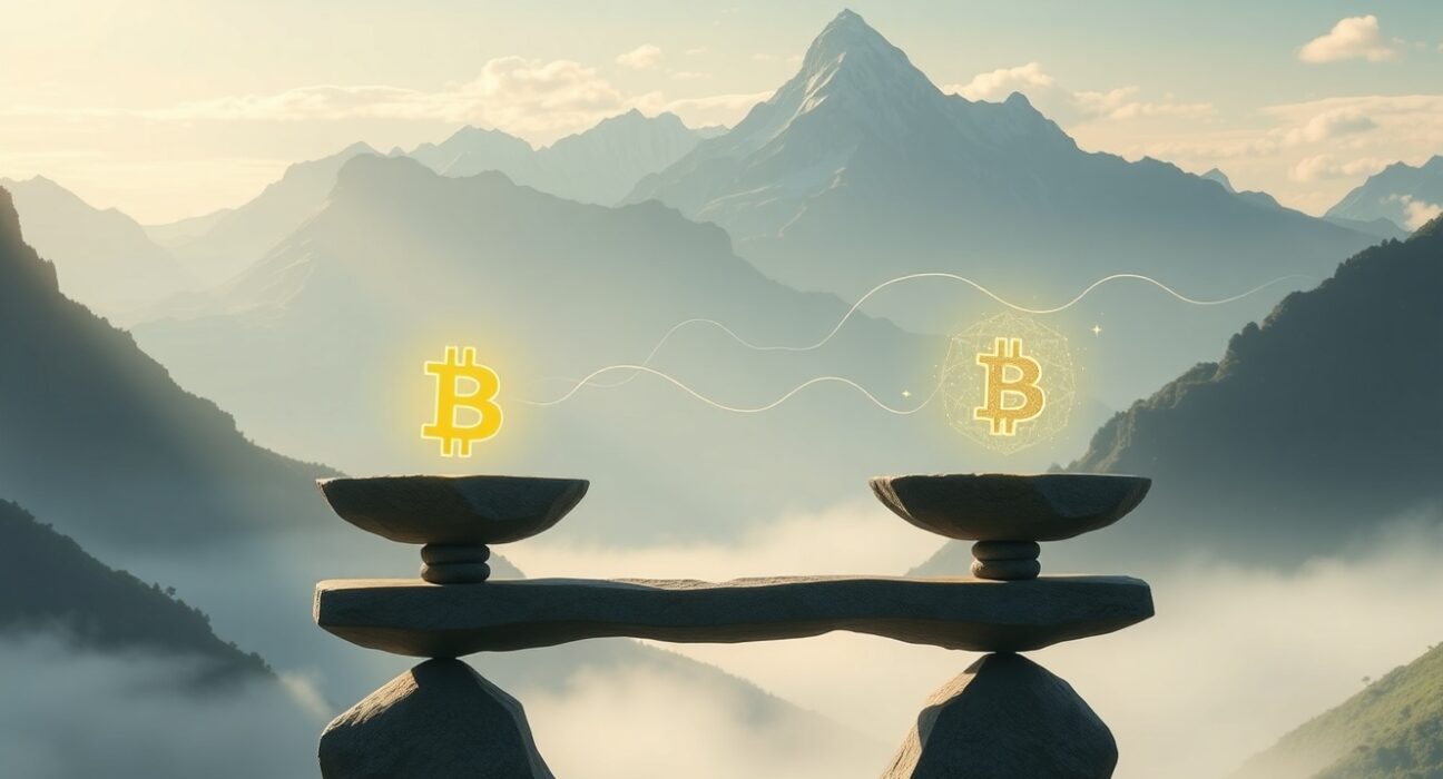 Analysis of the balanced BTC perpetual futures long/short ratio indicating neutral market sentiment.