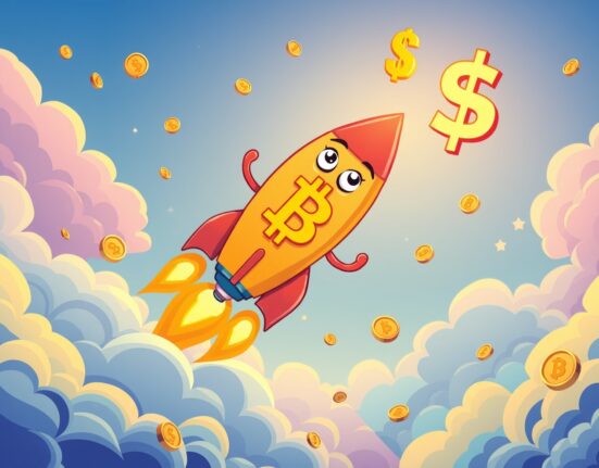 Bitcoin rocket celebrating as BTC rises above $92,000 milestone