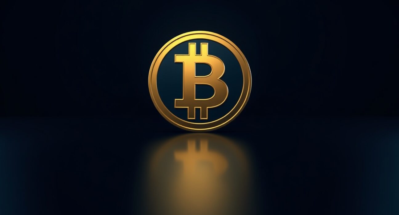 Bitcoin (BTC) symbol against a dark background, representing the concentrated short positions near the $80K price level.