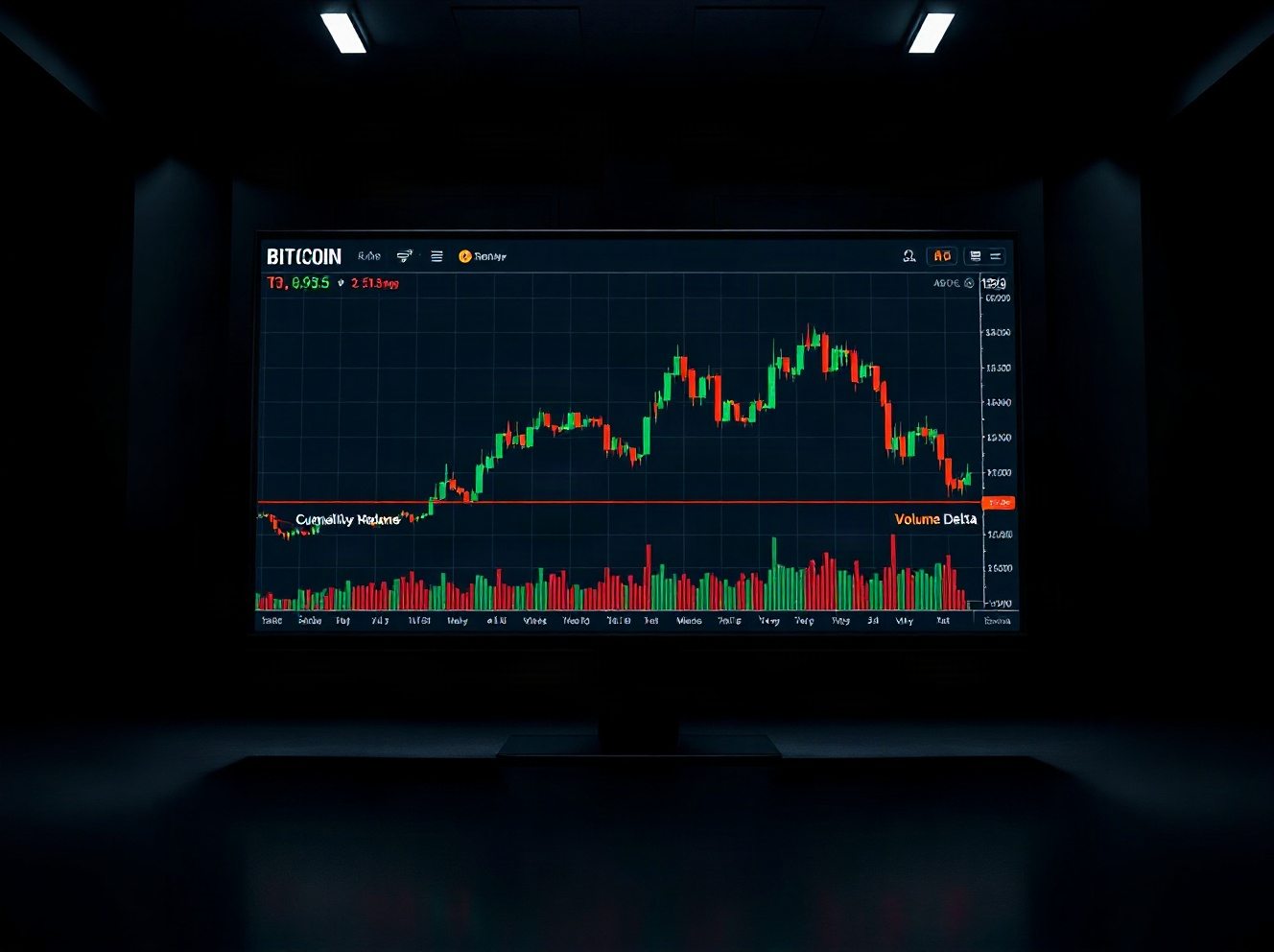 BTC Spot CVD Signals Mixed Order Flow as Volume Heatmap Highlights Key Levels