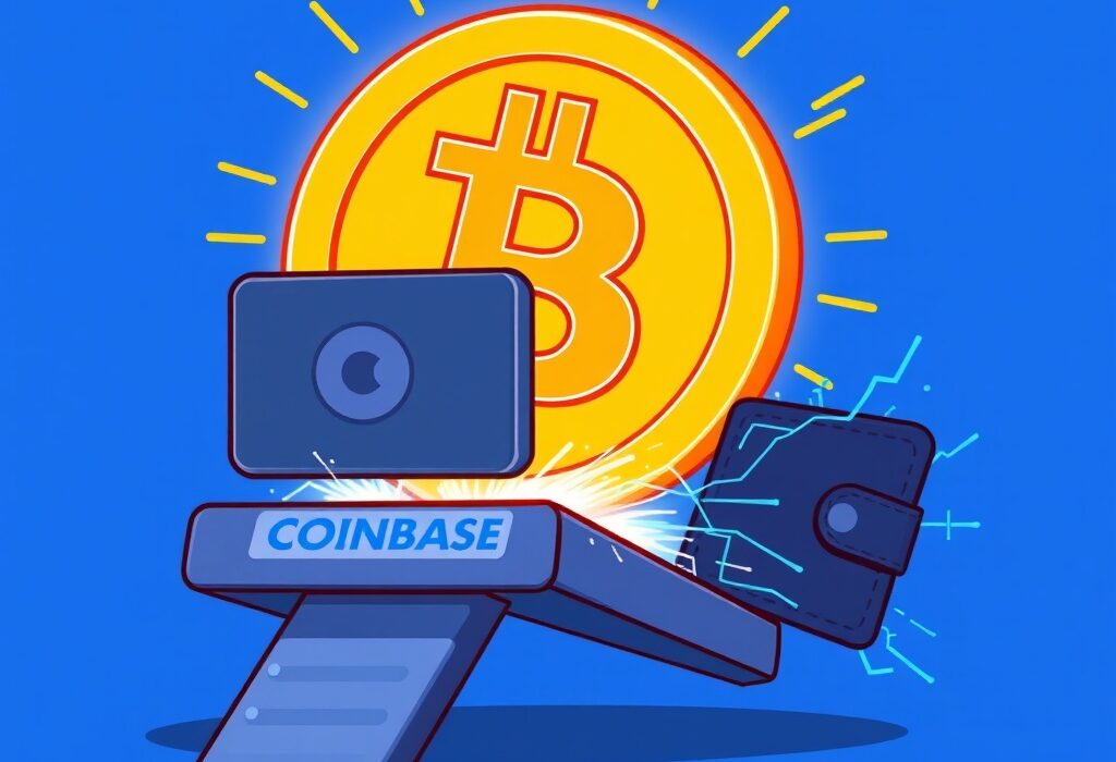 Cartoon showing a whale moving a large sum of BTC transferred to a secure institutional exchange, signaling a major market event.