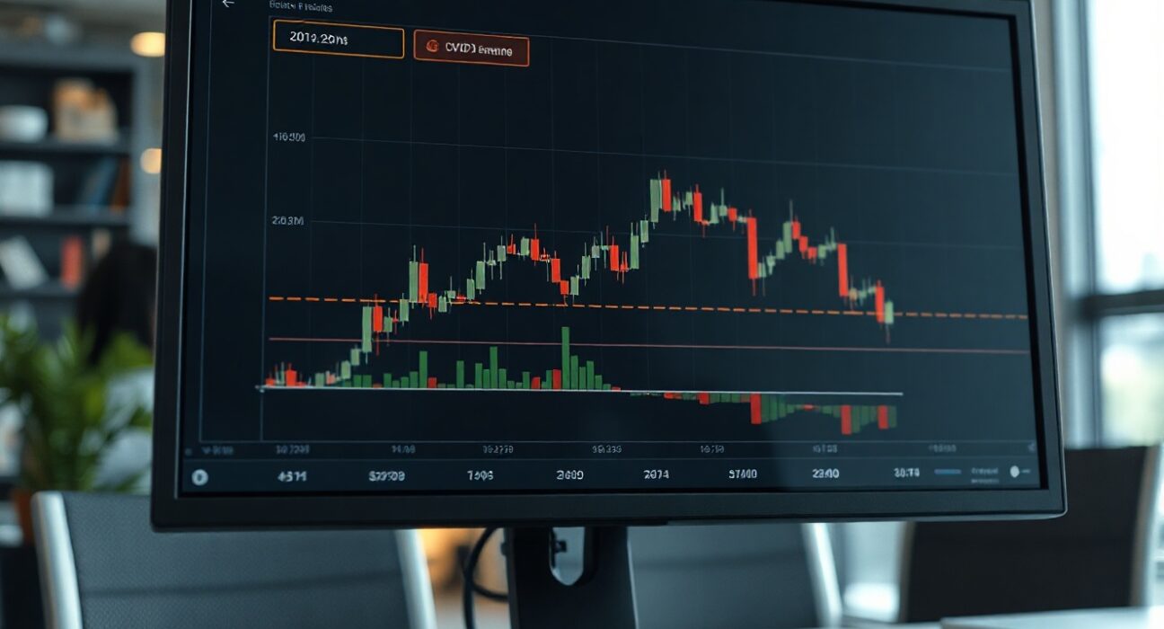 BTC/USDT spot trading chart showing volume heatmap and cumulative volume delta on Aug. 14