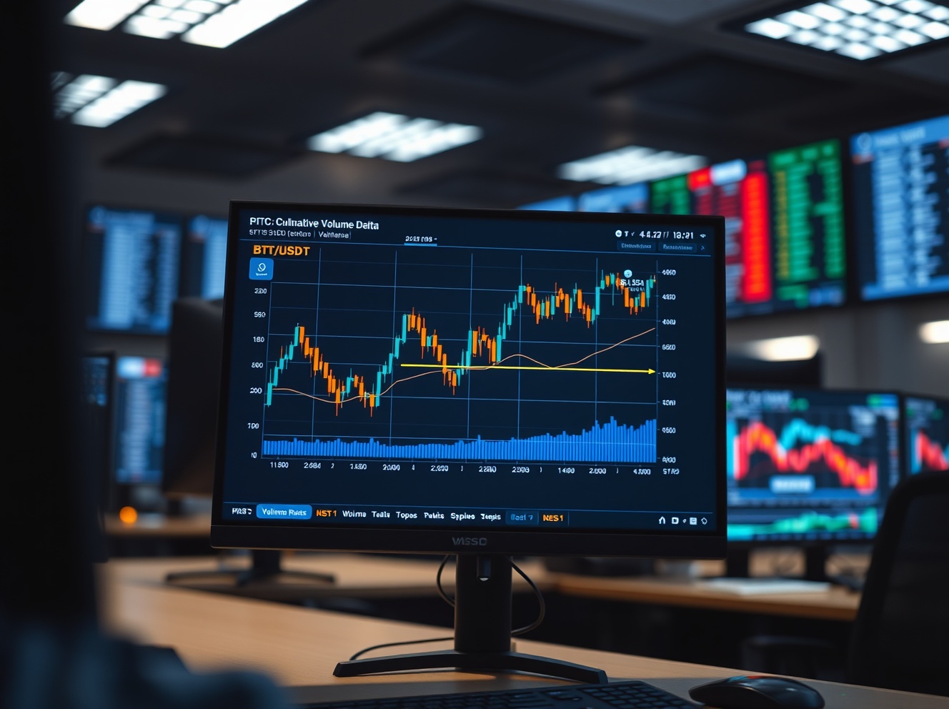 BTC/USDT Spot CVD Chart Analysis: Order Book Heatmap and Volume Trends on May 11