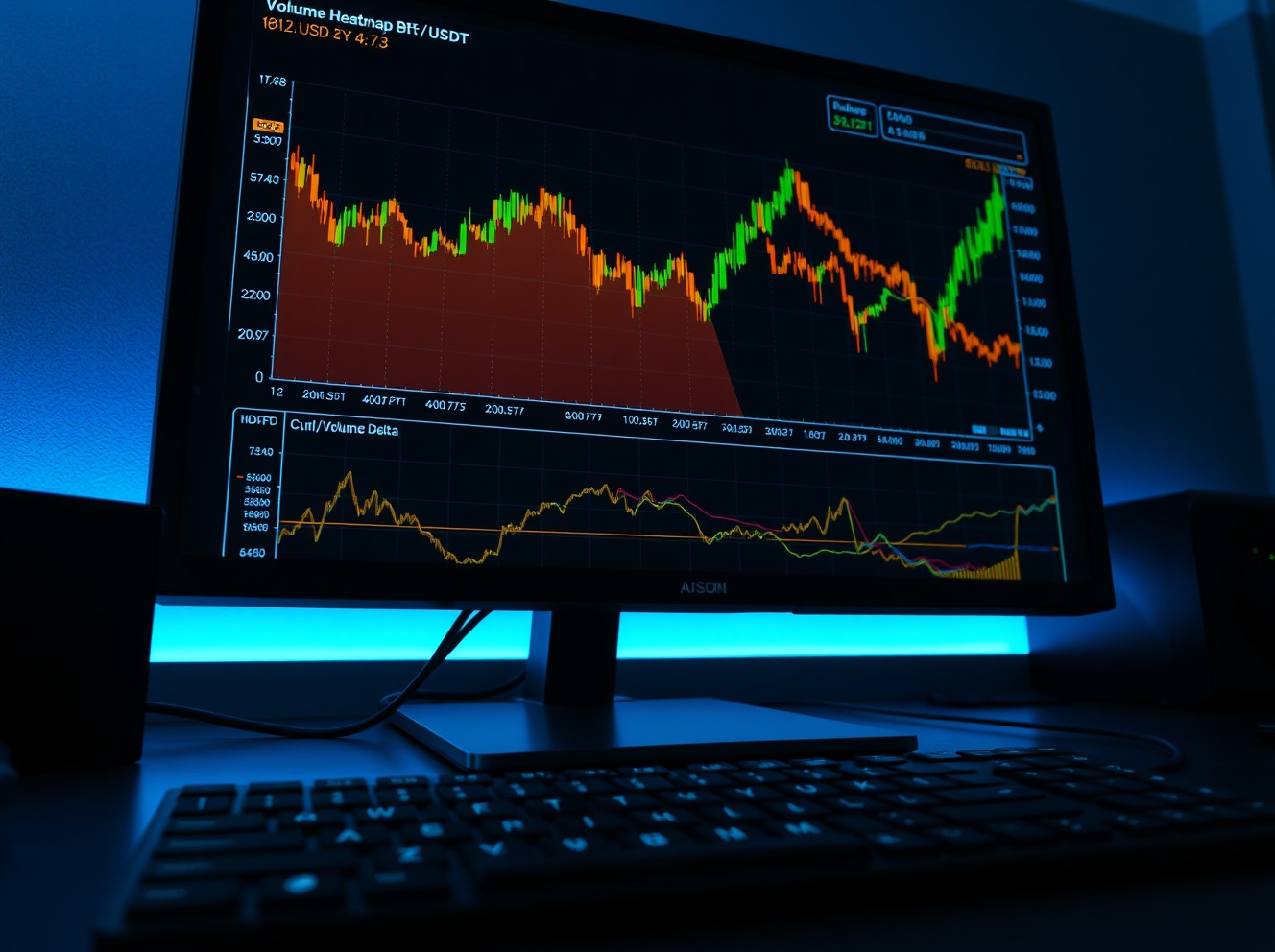 BTC/USDT Spot CVD Chart Analysis: Volume Heatmap and Order Flow Insights as of May 25