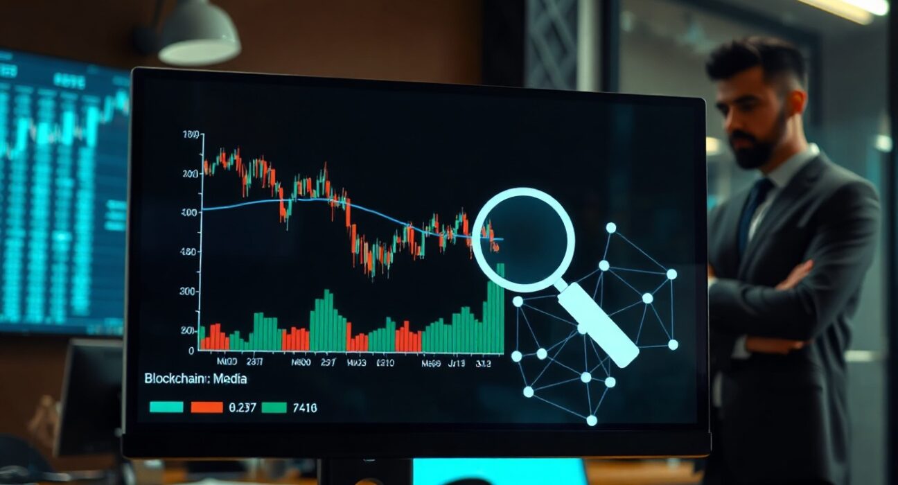 Analyst reviewing XST memecoin chart with concentration warning