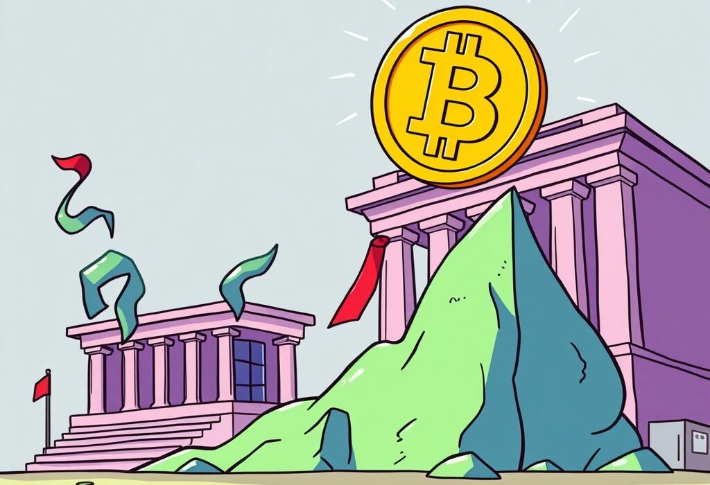 Illustration of a strong Bullish IPO, symbolizing significant financial growth and new investment in the cryptocurrency market.