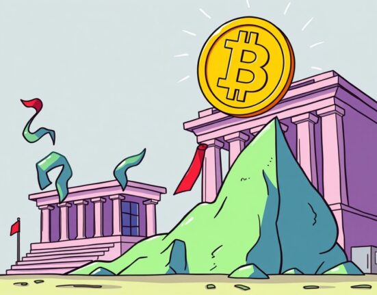 Illustration of a strong Bullish IPO, symbolizing significant financial growth and new investment in the cryptocurrency market.