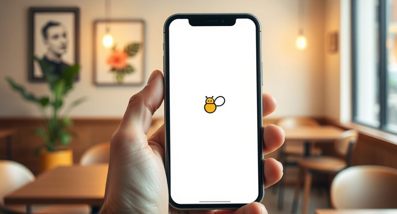 Bumble's new AI dating assistant Bee interface on a smartphone, representing modern matchmaking technology.