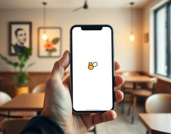 Bumble's new AI dating assistant Bee interface on a smartphone, representing modern matchmaking technology.
