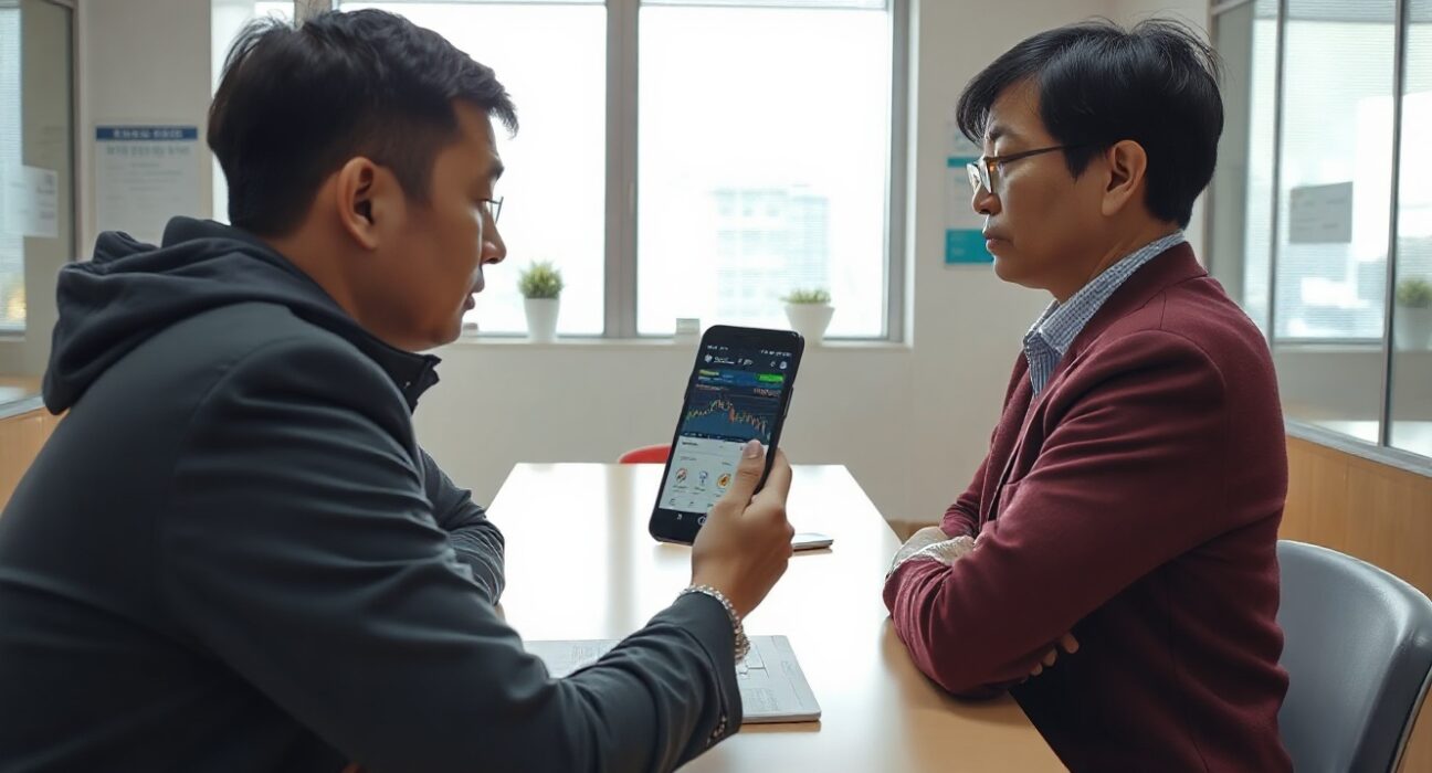 Consumer counselor in Busan assisting a citizen with a crypto-related complaint