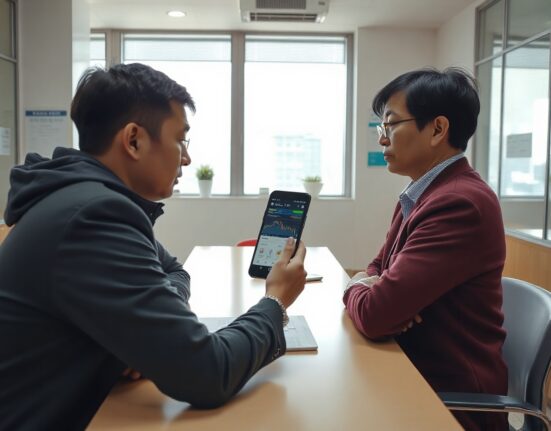 Consumer counselor in Busan assisting a citizen with a crypto-related complaint