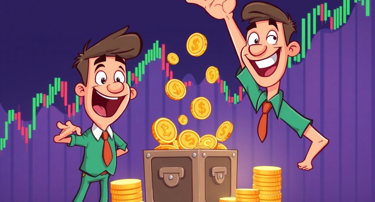 Confident investor choosing to buy crypto during market opportunity