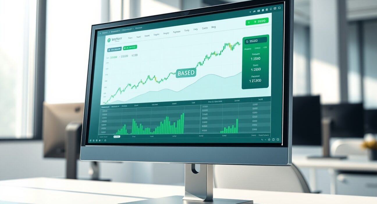 Professional cryptocurrency trading interface showing BASED token listing on Bybit exchange platform