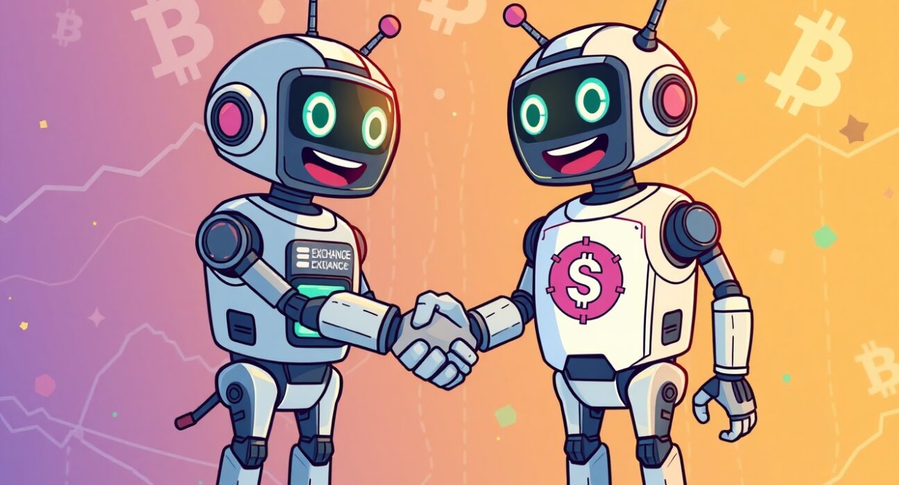 Illustration of the powerful Bybit and Circle partnership for USDC integration in cryptocurrency markets.