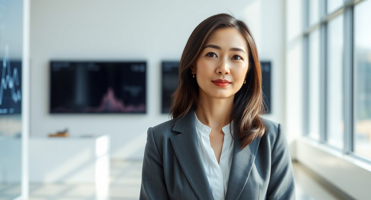 Professional portrait representing Bybit co-CEO Helen Liu during leadership transition announcement