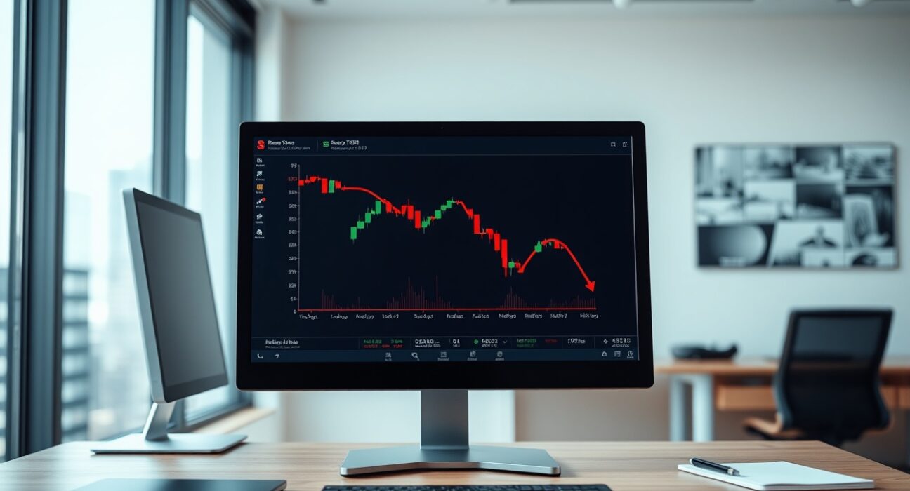 Bybit cryptocurrency exchange delisting announcement visualized on a professional trading desk setup.