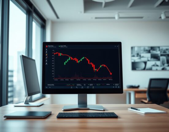 Bybit cryptocurrency exchange delisting announcement visualized on a professional trading desk setup.