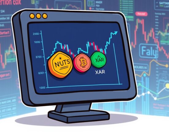 Cartoon showing Bybit delisting NUTS and XAR tokens, highlighting the crucial impact of Bybit delisting on crypto traders.