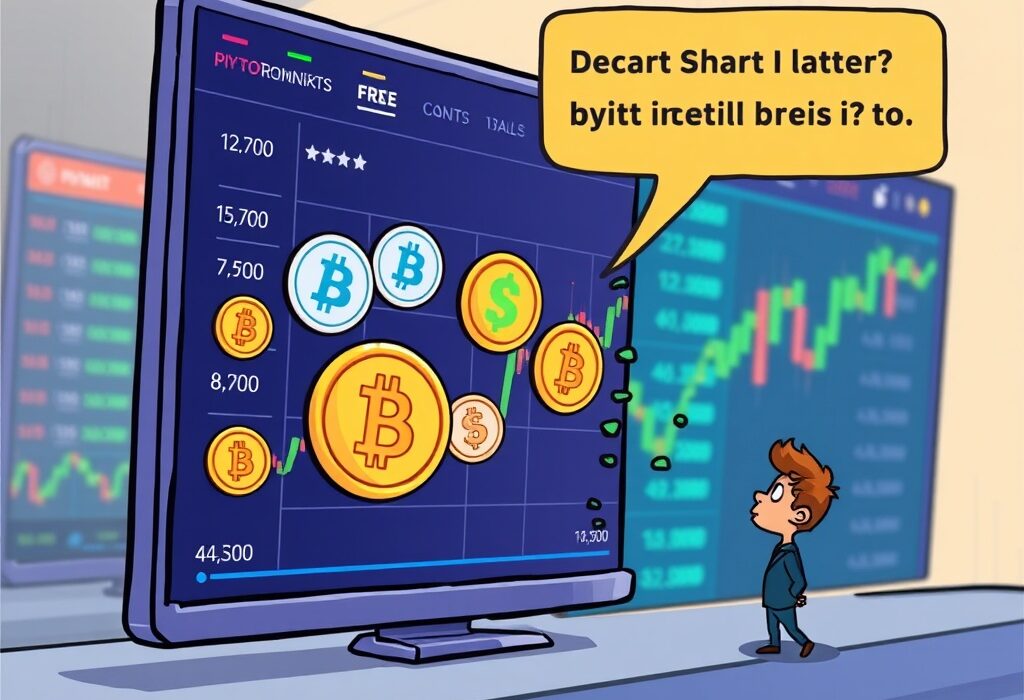 A cartoon image illustrating the removal of digital assets from a trading platform, symbolizing a Bybit delisting of spot trading pairs.